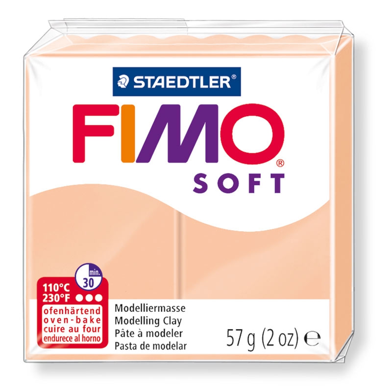 Fimo Soft 57g Rose Framboise n°22 - Pain de pâte Fimo SOFT pas cher